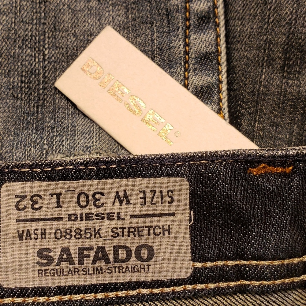 NWT! Diesel Safado Slim Straight Fit Jeans **HP** - Picture 6 of 6